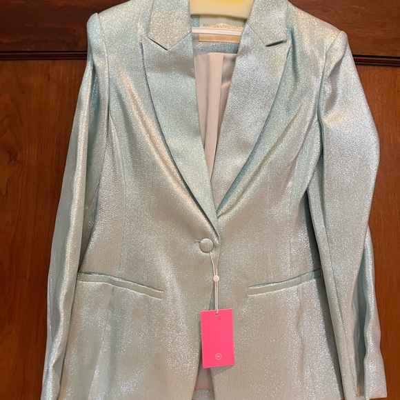 Amanda Uprichard Ice Blue Pantsuit - Picture 3 of 8